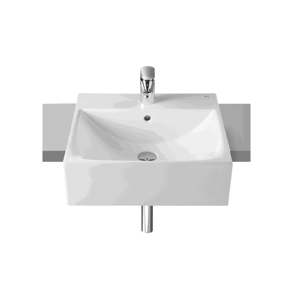 Lavabo Semi Encastrado Diverta 50 cm Blanco Roca - Vista 1