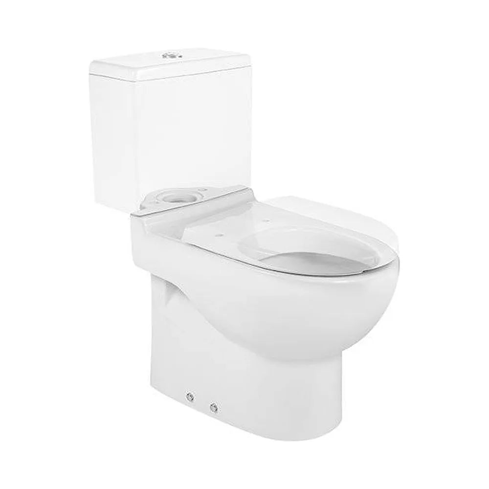 Taza para tanque bajo de movilidad reducida de 38,5 cm fabricada en porcelana de color blanco Meridian Roca - Vista 3