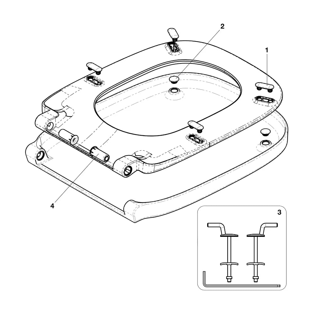 Inodoro para Instalación Suspendida Salida Horizontal Debba 35,5 cm Blanco Roca - Vista 4