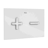 Placa con Dos Pulsadores para Sistemas de Doble Descarga PL6 Dual One White Roca