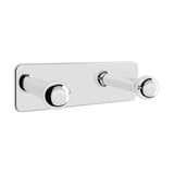 Percha Doble para Instalación Suspendida Metal Brilloso Victoria 13 cm Roca