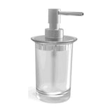 Dosificador de Jabón para Encimera Metal y Cristal Mate Twin 7,6 cm Roca
