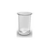 Copo Porta-escovas de Bancada para Casa de Banho Fabricado Em Vidro Twin 7,8 cm Roca