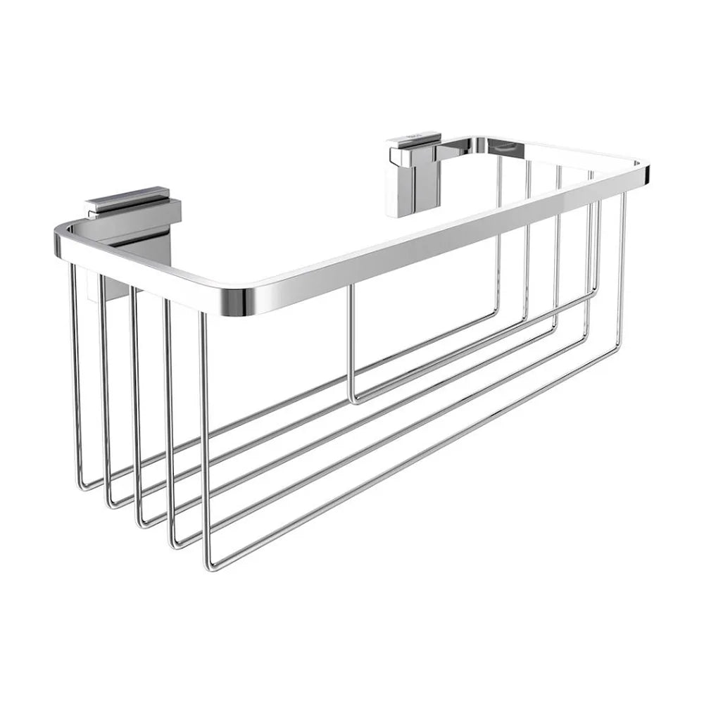 Contenedor para instalación fija de 30 cm fabricado en metal con acabado brilloso Rubik Roca - Vista 1