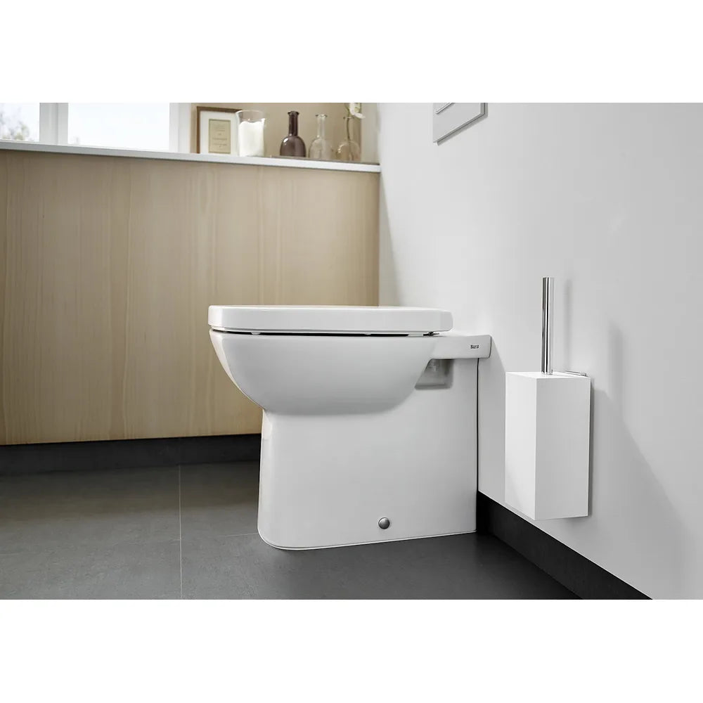 Escobillero fijo de pared para cuarto de baño de 8,6 cm de color blanco Rubik Roca - Vista 2