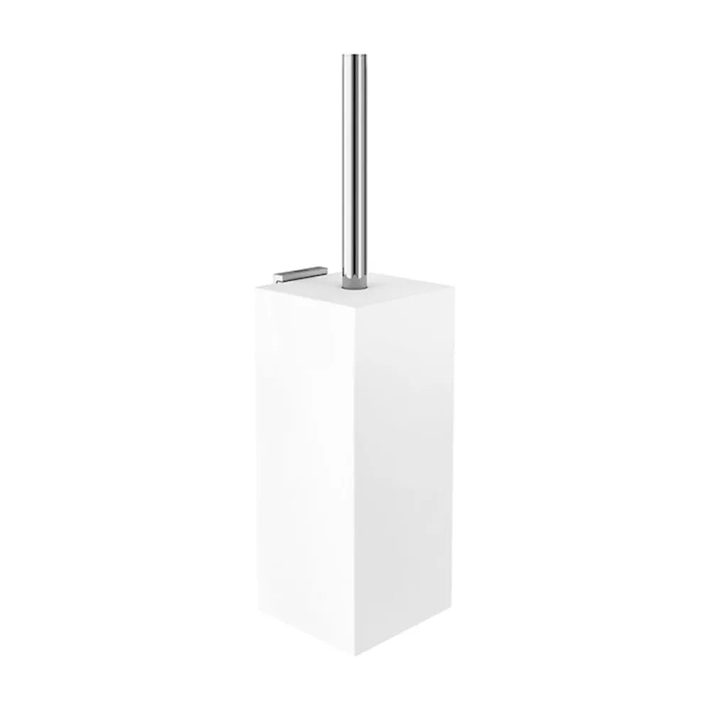 Escobillero fijo de pared para cuarto de baño de 8,6 cm de color blanco Rubik Roca - Vista 1