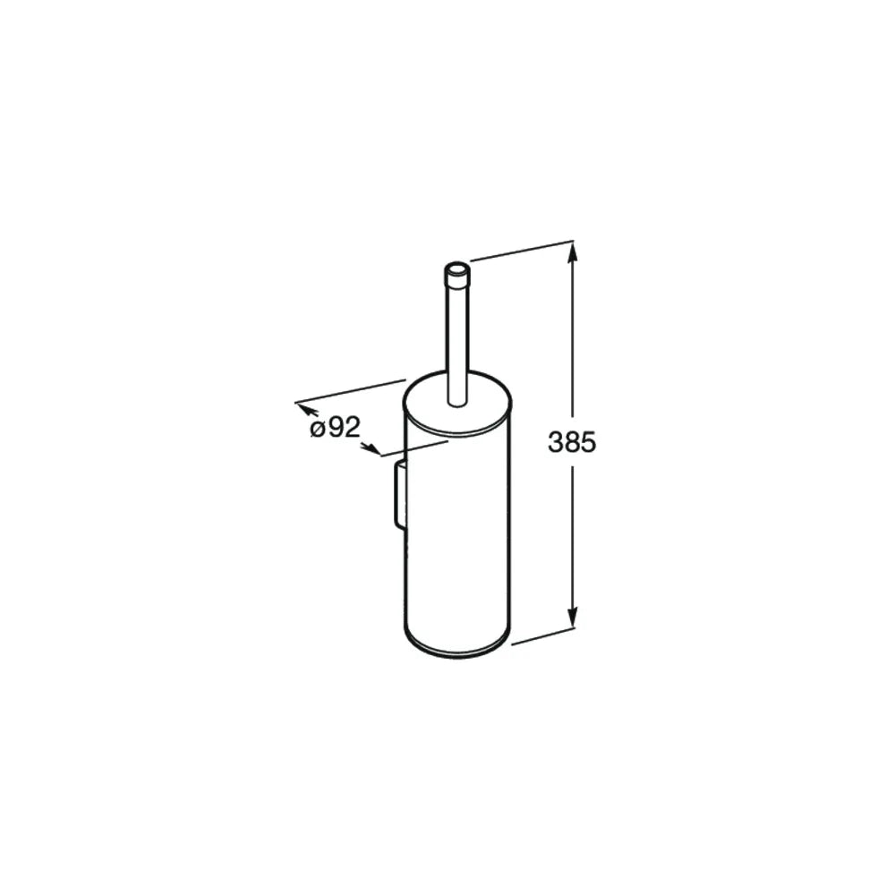 Escobillero de pared de 9,2 cm fabricado en metal con acabado mate Superinox Mate Roca - Vista 2