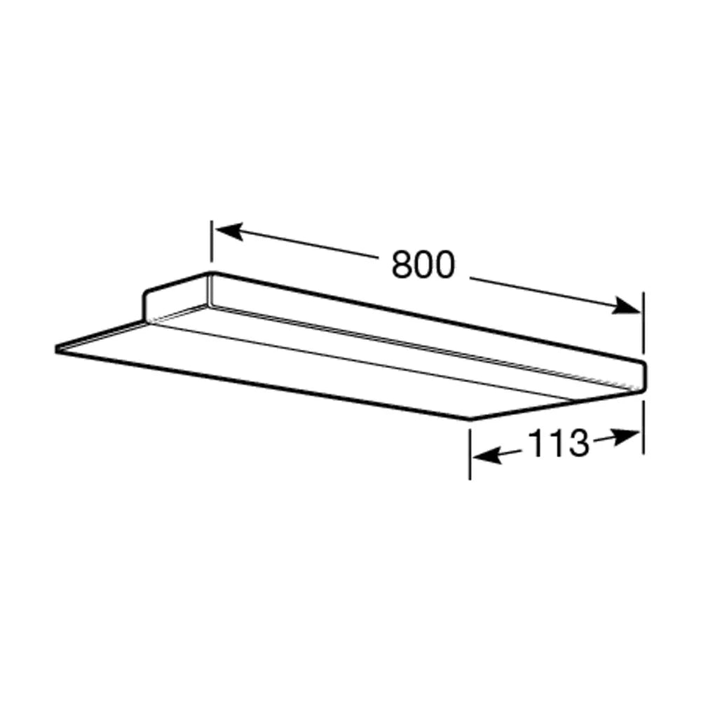Aplique LED para espejo de 80 cm fabricado en metal con acabado brillante Delight Roca - Vista 3