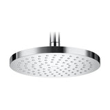 Rociador Redondo de Pared O Techo Orientable con Función de Lluvia de Abs Cromado RainSense 20 cm Roca