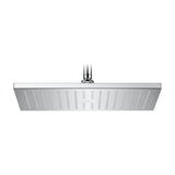 Rociador Rectangular de Pared O Techo con Función de Lluvia en Abs Cromado RainSense 36x24cm Roca