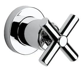 Llave de paso con codo de salida de 3/4" con índice de frío para instalación a mural F Loft Roca - Vista 1
