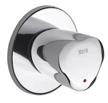 Llave de Paso con Índice Caliente para Instalación a Mural C Brava 2,2 cm Roca - Vista 1