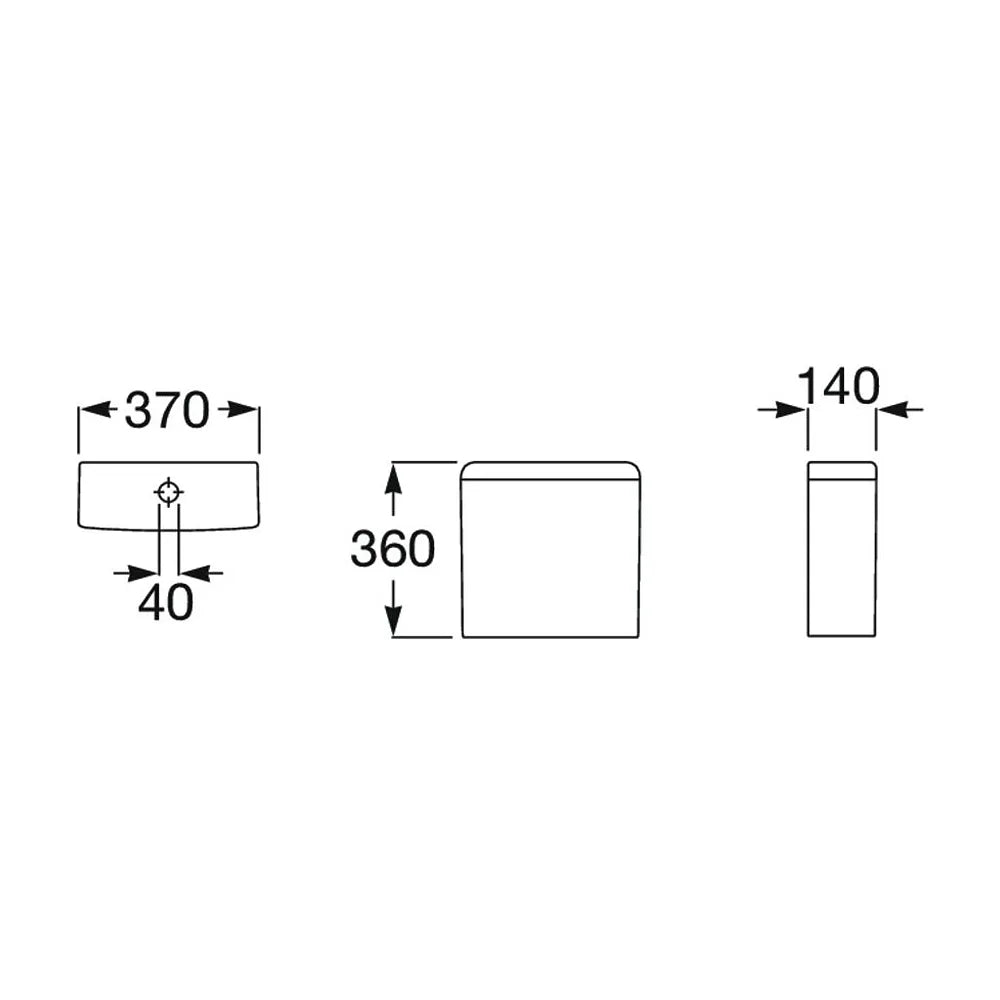 Cisterna con alimentación inferior de doble descarga para inodoro de 37 cm Meridian Roca - Vista 2