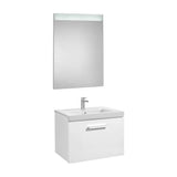 Conjunto de Baño para Instalación Suspendida de 60 cm Colección Prisma Gloss White Roca