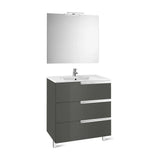 Conjunto de Baño con Espejo y Aplique Led Gris Family -n de 100 cm Colección Victoria Roca