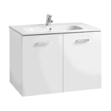 Bathroom Vanity Unit with Basin y 2 Puertas Basic de 80 cm Colección Victoria White Roca