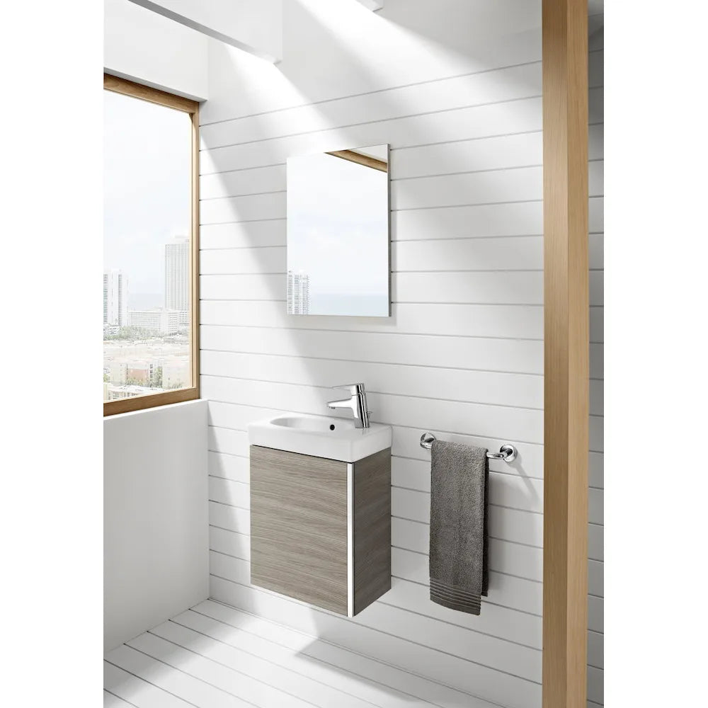 Conjunto de baño con armario de dos estantes de 45 cm de color arena texturizada Mini Roca - Vista 2