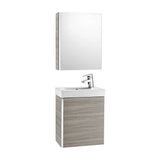 Conjunto de Baño con Armario de Dos Estantes Arena Texturizada Mini de 45 cm Roca