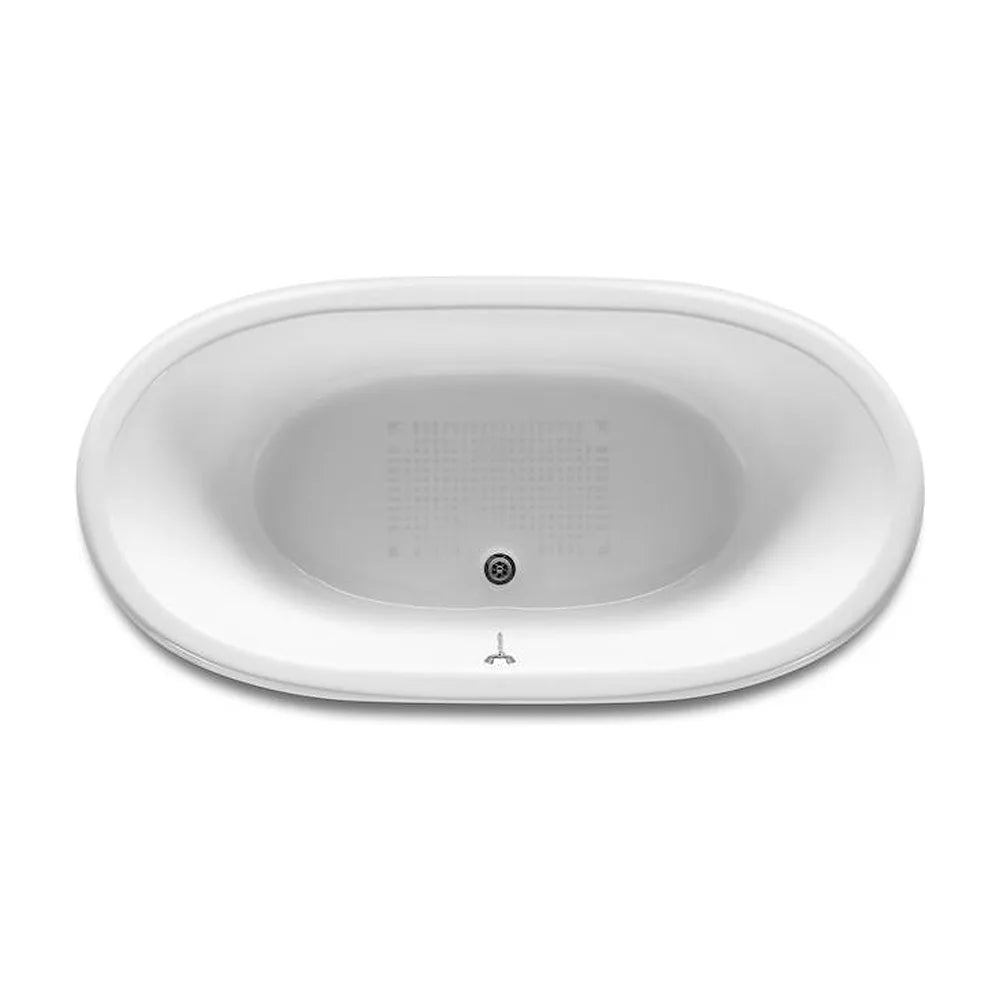 Bañera ovalada de 170 cm fabricada en hierro fundido con acabado en cobre Newcast Roca - Vista 3