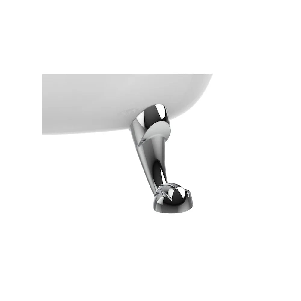 Bañera ovalada de 170 cm fabricada en hierro fundido de color negro Newcast Roca - Vista 5
