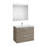 Conjunto de Baño y Aglomerado de 80 cm Colección Prisma Fresno Roca