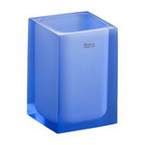 Verre Porte-brosse À Dents À Poser de Couleur Bleu Mat Ice 7 cm Roca