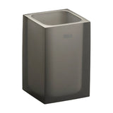 Vaso Portacepillos de Encimera Mate Ice 7 cm Negro Roca