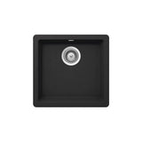 Lava-louças Com Uma Cuba Fabricado Em Quarzex de Cor Preta Riga 45 cm Roca