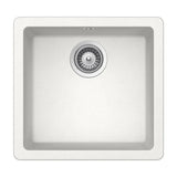 Fregadero con Una Cubeta Quarzex Riga 45 cm White Roca