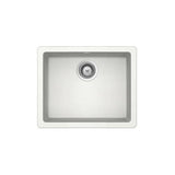 Fregadero con Una Cubeta Quarzex Riga 55 cm White Roca