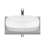 Lavatório Encastrado Fabricado Em Fineceramic de Cor Branca Soft Inspira 55 cm Roca