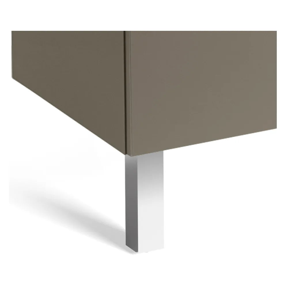 Mueble de Baño Suspendido 110 cm con Lavabo y 2 Cajones Blanco y Fresno Unik Prisma Roca - Vista 7
