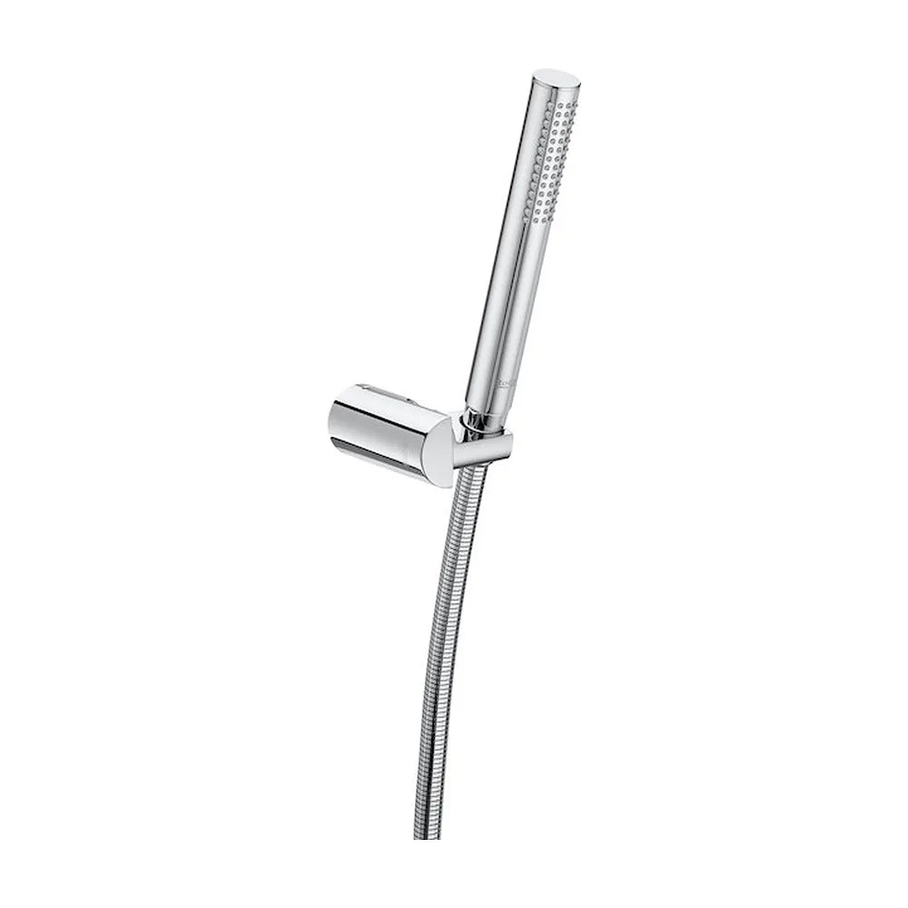 Ducha de mano de forma cilíndrica fabricada en latón con acabado en cromo Stella Stick Round Roca - Vista 1
