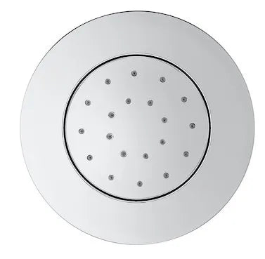 Jet orientable con forma redonda de 13 cm fabricado en metal con acabado en cromo Puzzle Round Roca - Vista 1