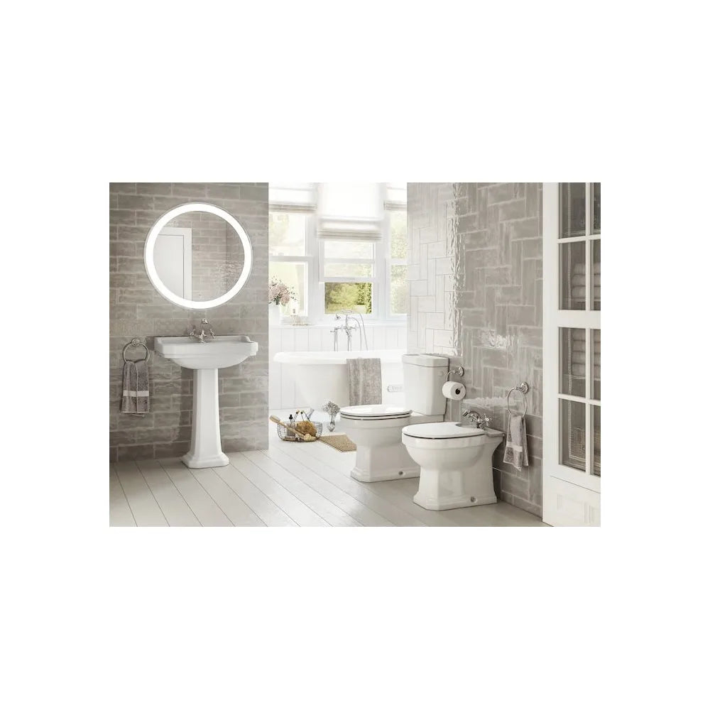 Lavabo con Pedestal para Baño Carmen Blanco Roca - Vista 4