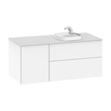 Meuble Avec Vasque Semi-encastrée 2 Tiroirs Et 1 Porte Fineceramic Beyond Roca