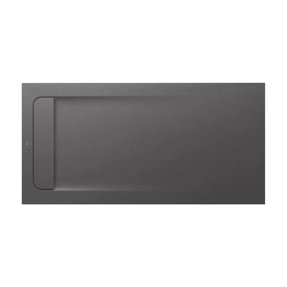 Plato de ducha rectangular extraplano acabado ónix texturizado con desagüe Aquos Roca - Vista 1