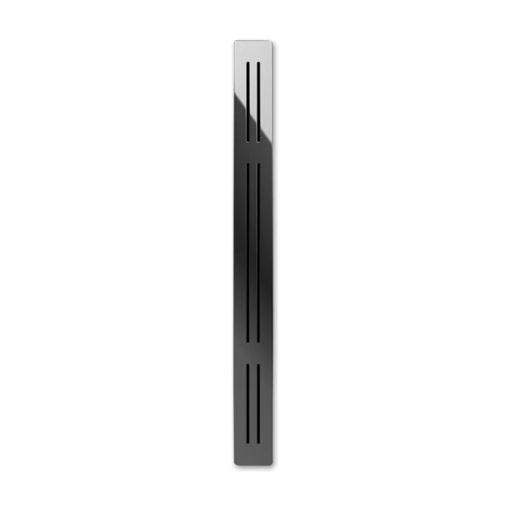 Plato de ducha rectangular extraplano de stonex con un acabado en color café Aquos Roca - Vista 4