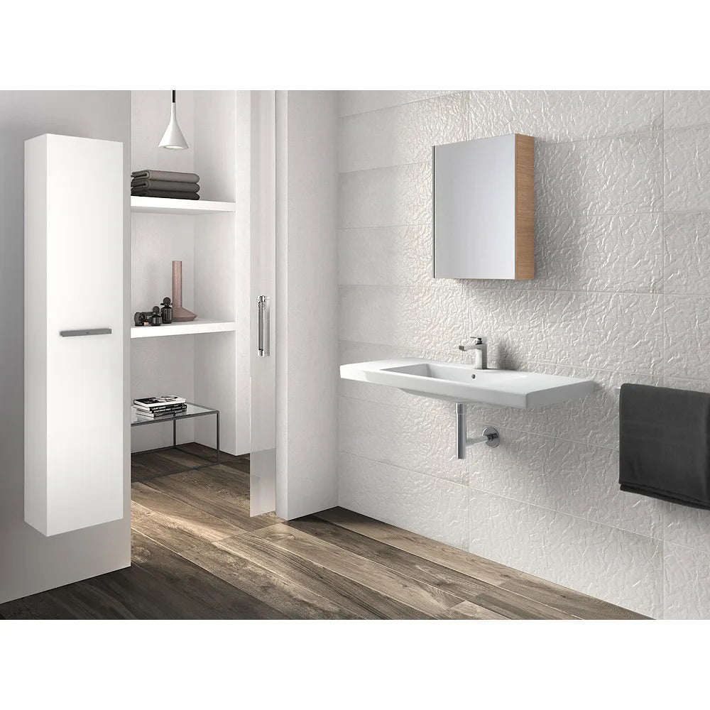 Lavabo Mural de Porcelana Esmaltada The Gap 100 cm Blanco Roca - Vista 2