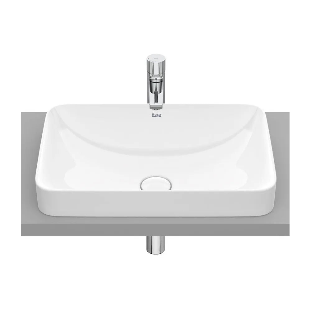 Lavabo encastrado de fineceramica con un acabado en color blanco Inspira Square Roca - Vista 1