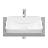 Lavatório Encastrado Branco 55x37 Inspira Square 55x37 cm Roca