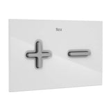 Placa de Acionamento para Tanques de Dupla Descarga Com Acabamento de Cor Branco E Cinzento PL6 Dual One Roca