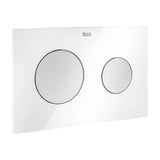 Push Button Plate for Dual-Flush Cisterns Grey PL10 Dual One White Roca
