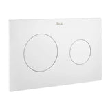 Placa Pl10 Dual Branco Mate In Wall One Duplo WC One Roca