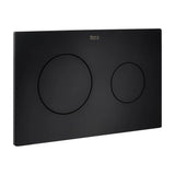 Placa Pl10 Dual Preto Mate In Wall One Duplo WC One Roca