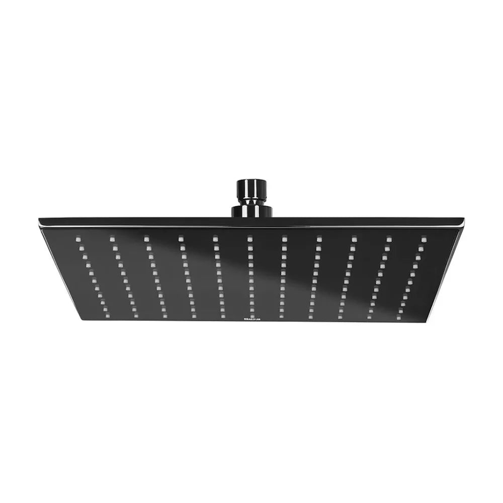 Rociador con Diseño Cuadrado en Titanio para Pared O Techo RainSense 30 cm Negro Roca - Vista 1