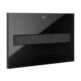Placa Pl7 Vidro Preto Dual One Duplo WC One Roca