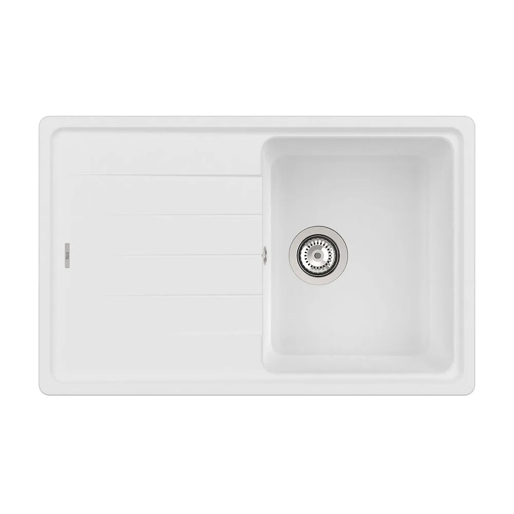 Fregadero de Carga Mineral con Escurridor Bergen Blanco Roca - Vista 1