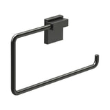 Toallero Anilla Hecho en Metal Rubik 22,8 cm Negro Mate Roca