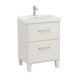 Bathroom Cabinet with Washbasin and 2 Drawers Romea 60 cm Unik Collection Matte White Roca